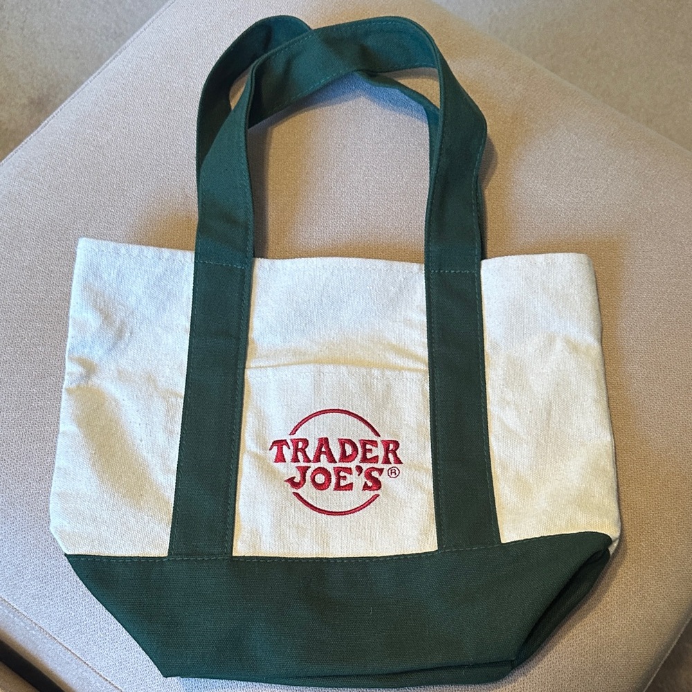 Mini canvas tote Trader Joe's